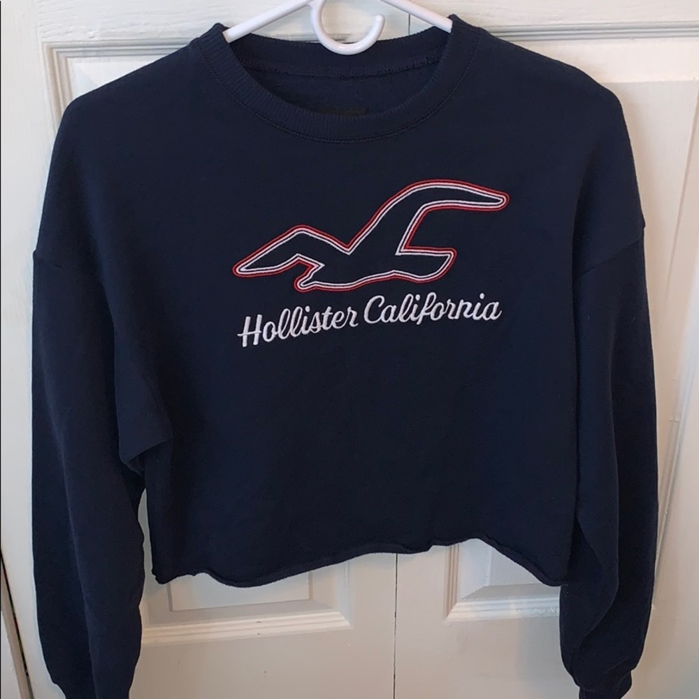 Hollister Tops | Cropped Hollister Raw Edge